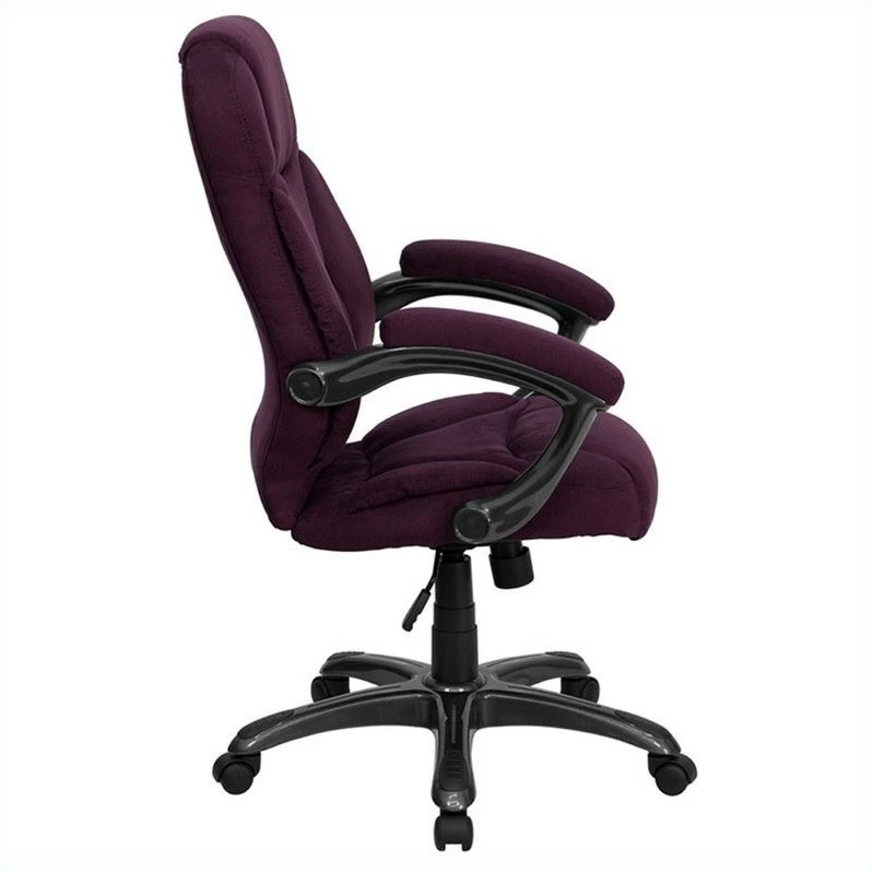 Wholesale ๐ Flash Furniture High Back Microfiber Upholstered Office Chair In Grape ๐งจ 4 Wholesale ๐ Flash Furniture High Back Microfiber Upholstered Office Chair In Grape ๐งจ - Image 2