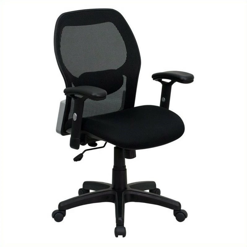 Flash Sale ๐ Flash Furniture Mid-Back Super Mesh Office Chair In Black ๐งจ 3 Flash Sale ๐ Flash Furniture Mid-Back Super Mesh Office Chair In Black ๐งจ