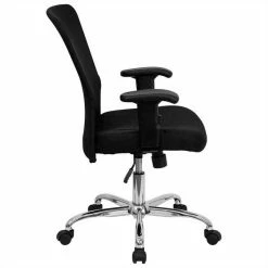Flash Sale 🤩 Flash Furniture Mid Back Mesh Computer Office Chair In Black 😀 -Deals Writing Desks Store 454666 2 L