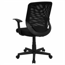 Brand new 🎉 Flash Furniture Mid-Back Mesh Office Chair In Black 🥰 -Deals Writing Desks Store 454718 3 L