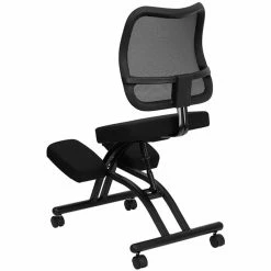 Buy ⌛ Flash Furniture Mobile Ergonomic Kneeling Office Chair In Black ⌛ 10 Buy ⌛ Flash Furniture Mobile Ergonomic Kneeling Office Chair In Black ⌛ -Deals Writing Desks Store 454769 2 L