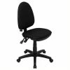 New ❤️ Flash Furniture Mid-Back Task Office Chair In Black 🔔 -Deals Writing Desks Store 454779 L