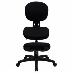 Best Pirce 💯 Flash Furniture Mobile Ergonomic Kneeling Office Chair In Black 🧨