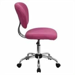 Cheapest 👏 Flash Furniture Mid-Back Mesh Office Swivel Chair In Pink 👏 5 Cheapest 👏 Flash Furniture Mid-Back Mesh Office Swivel Chair In Pink 👏 -Deals Writing Desks Store 457478 1 L