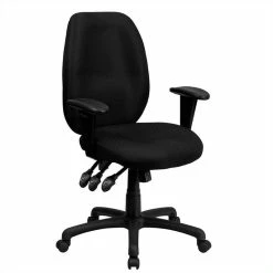 Best deal 🔥 Flash Furniture Multi-Functional Ergonomic Office Swivel Chair In Black ✨