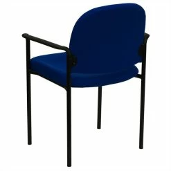 Brand new 🔥 Flash Furniture Stacking Side Office Stacking Chair In Navy Blue 😍 -Deals Writing Desks Store 465558 3 L