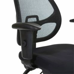 Discount 🧨 Office Star Ergonomic Task Office Chair With Adjustable Arms In Coal Black 🎁 -Deals Writing Desks Store 472665 2 L