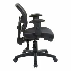 Discount 🧨 Office Star Ergonomic Task Office Chair With Adjustable Arms In Coal Black 🎁 -Deals Writing Desks Store 472665 6 L