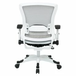 Coupon 🔔 Office Star Managers White Office Chair With Padded Mesh Seat 🥰 -Deals Writing Desks Store 472673 3 L