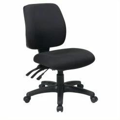 Top 10 ๐ฅ Office Star Mid Back Dual Function Ergonomic Office Chair In Coal Black Fabric ๐