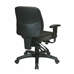 Best deal 🧨 Office Star Mid Back Dual Function Ergonomic Office Chair In Coal Black 🤩 -Deals Writing Desks Store 472691 2 L