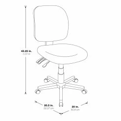 Best deal ⭐ Office Star High Back Dual Function Ergonomic Office Chair In Coal Black ⭐ -Deals Writing Desks Store 472692 4 L