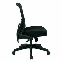Flash Sale 👍 Office Star SpaceGrid Back Office Chair With Flip Arms In Black Fabric ✨ -Deals Writing Desks Store 472708 5 L