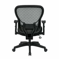 Flash Sale 👍 Office Star SpaceGrid Back Office Chair With Flip Arms In Black Fabric ✨ -Deals Writing Desks Store 472708 6 L