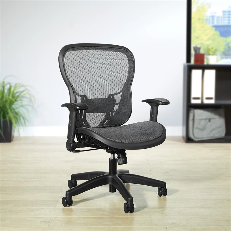 Cheapest 🎉 Office Star SPACE Black Seating Deluxe R2 SpaceGrid Back And Seat With Flip Arms ❤️ 5 Cheapest 🎉 Office Star SPACE Black Seating Deluxe R2 SpaceGrid Back And Seat With Flip Arms ❤️ - Image 3