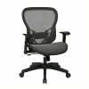 Cheapest 🎉 Office Star SPACE Black Seating Deluxe R2 SpaceGrid Back And Seat With Flip Arms ❤️ -Deals Writing Desks Store 472711 L