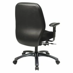 Outlet 🛒 Office Star 24 Hour Ergonomic Black Chair With 2-to-1 Synchro Tilt 💯 -Deals Writing Desks Store 472712 2 L