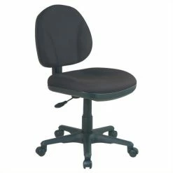 Best reviews of ✔️ Office Star Black Fabric Sculptured Task Chair Without Arms 🌟