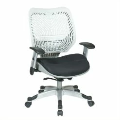 Best Pirce 👍 Office Star Unique Self Adjusting Ice White Plastic SpaceFlex Back Managers Chair 💯