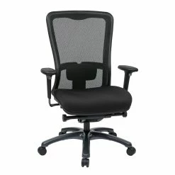 Coupon 😉 Office Star ProGrid High Back Office Chair In Coal Black Fabric 🎁 -Deals Writing Desks Store 472781 3 L