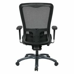 Coupon 😉 Office Star ProGrid High Back Office Chair In Coal Black Fabric 🎁 -Deals Writing Desks Store 472781 4 L