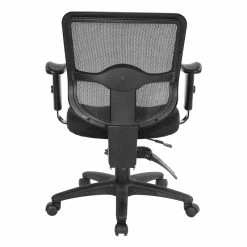 Discount 🔔 Office Star Ergonomic Task Office Chair With ProGrid Back In Coal Black Fabric ⭐ -Deals Writing Desks Store 472783 7 L