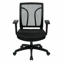 Best reviews of 😍 Office Star Black Screen Mesh Back And Fabric Seat With Height Adjustable Arms ❤️ -Deals Writing Desks Store 472836 3 L