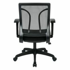 Best reviews of 😍 Office Star Black Screen Mesh Back And Fabric Seat With Height Adjustable Arms ❤️ -Deals Writing Desks Store 472836 4 L