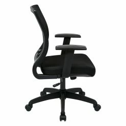 Best reviews of 😍 Office Star Black Screen Mesh Back And Fabric Seat With Height Adjustable Arms ❤️ -Deals Writing Desks Store 472836 5 L