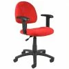 Buy 😉 Boss Office Products Microfiber Deluxe Posture Office Chair In Red ✨ -Deals Writing Desks Store 481596 L