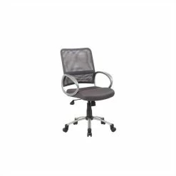 Best Pirce ✨ Boss Office Products Mesh Back With Pewter Task Office Chair In Grey ⌛