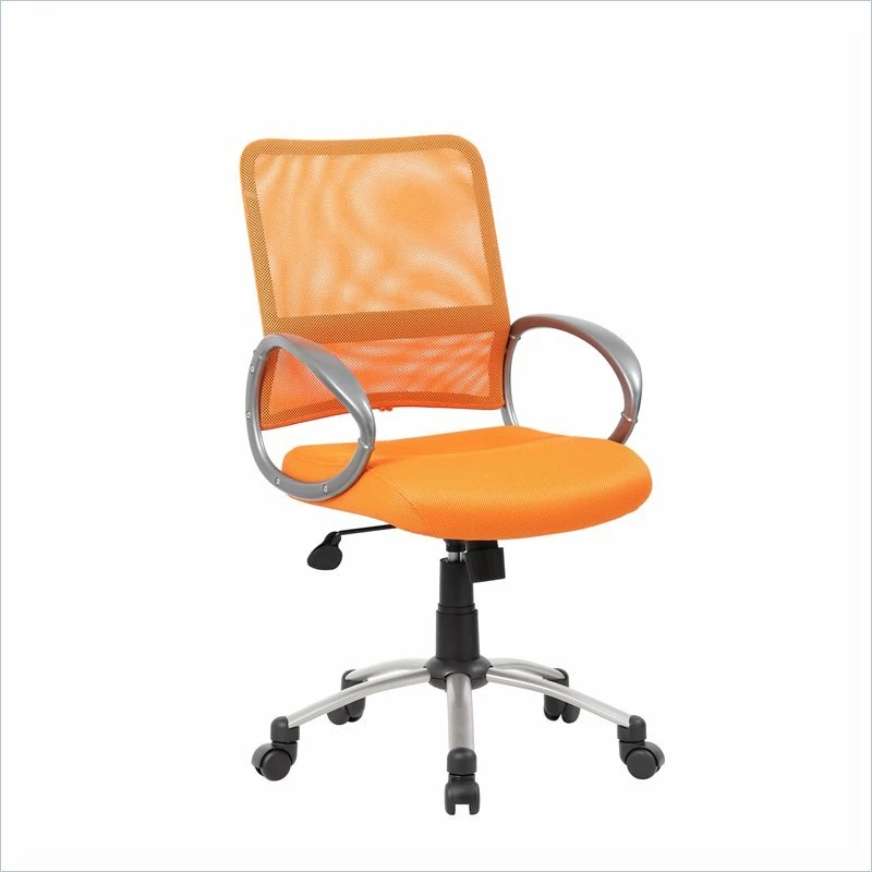 Coupon ✔️ Boss Office Products Mesh Back With Pewter Task Chair In Orange 🎁 3 Coupon ✔️ Boss Office Products Mesh Back With Pewter Task Chair In Orange 🎁
