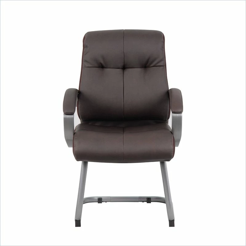 Buy ๐ Boss Office Products Boss Office Double Plush Executive Guest Chair In Bomber Brown โญ 5 Buy ๐ Boss Office Products Boss Office Double Plush Executive Guest Chair In Bomber Brown โญ - Image 3