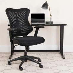 Flash Sale 🧨 Flash Furniture High Back Mesh Office Chair In Black 😉 -Deals Writing Desks Store 504592 1 L