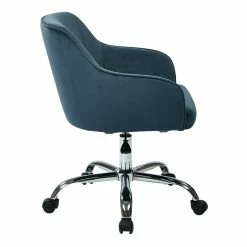Top 10 ❤️ Avenue Six Bristol Task Chair With Atlantic Blue Velvet Fabric 😀 -Deals Writing Desks Store 530141 4 L