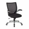Flash Sale 👍 Office Star Mesh Seat And Screen Back Managers Chair In Black 🤩 -Deals Writing Desks Store 530501 L