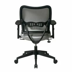 Best deal 🔥 Office Star Deluxe Chair With Shadow Gray VeraFlex Back And Fabric Seat 🤩 -Deals Writing Desks Store 59797 6 L