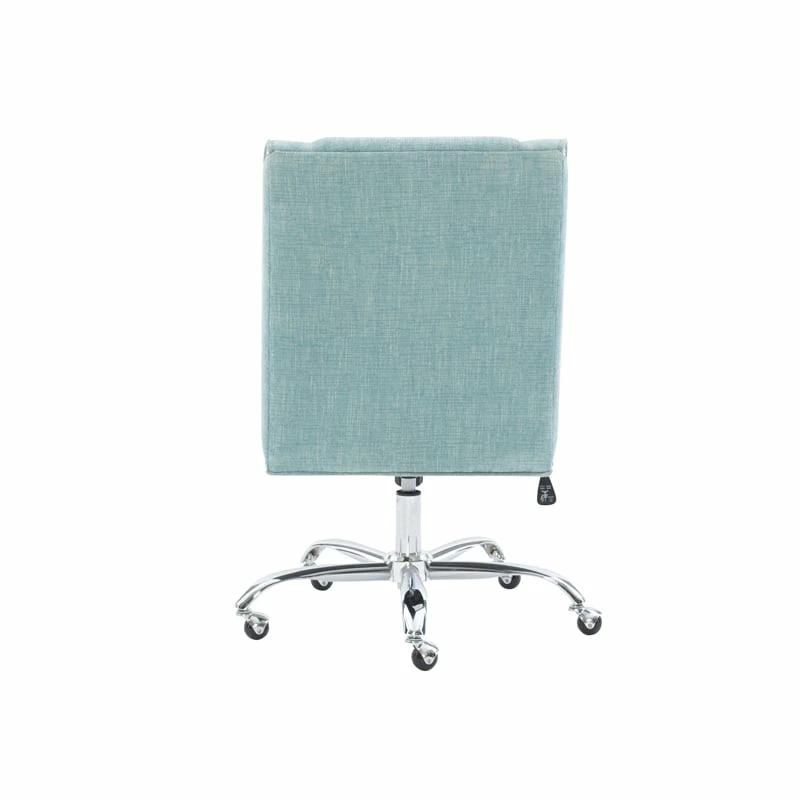 Top 10 💯 Linon Draper Wood Upholstered Office Chair In Aqua Blue ✔️ 8 Top 10 💯 Linon Draper Wood Upholstered Office Chair In Aqua Blue ✔️ - Image 6