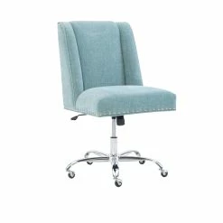 Top 10 💯 Linon Draper Wood Upholstered Office Chair In Aqua Blue ✔️ 26 Top 10 💯 Linon Draper Wood Upholstered Office Chair In Aqua Blue ✔️ -Deals Writing Desks Store 638242 12 L
