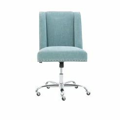 Top 10 💯 Linon Draper Wood Upholstered Office Chair In Aqua Blue ✔️ 27 Top 10 💯 Linon Draper Wood Upholstered Office Chair In Aqua Blue ✔️ -Deals Writing Desks Store 638242 13 L
