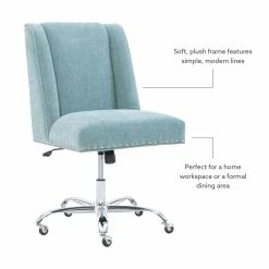 Top 10 💯 Linon Draper Wood Upholstered Office Chair In Aqua Blue ✔️ 33 Top 10 💯 Linon Draper Wood Upholstered Office Chair In Aqua Blue ✔️ -Deals Writing Desks Store 638242 19 L