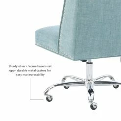 Top 10 💯 Linon Draper Wood Upholstered Office Chair In Aqua Blue ✔️ 34 Top 10 💯 Linon Draper Wood Upholstered Office Chair In Aqua Blue ✔️ -Deals Writing Desks Store 638242 20 L