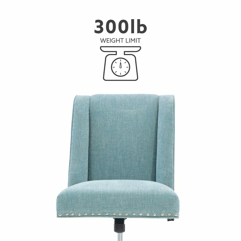 Top 10 💯 Linon Draper Wood Upholstered Office Chair In Aqua Blue ✔️ 20 Top 10 💯 Linon Draper Wood Upholstered Office Chair In Aqua Blue ✔️ - Image 18
