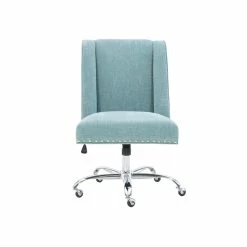 Top 10 💯 Linon Draper Wood Upholstered Office Chair In Aqua Blue ✔️ 22 Top 10 💯 Linon Draper Wood Upholstered Office Chair In Aqua Blue ✔️ -Deals Writing Desks Store 638242 8 L