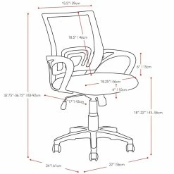 Cheap 🔥 CorLiving Workspace Mesh Fabric Back Swivel Office Chair In Black 🛒 -Deals Writing Desks Store 674736 1 L